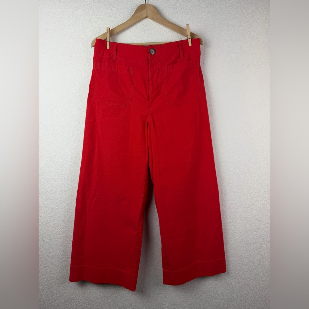 Anthropologie Maeve The Colette Wide Leg Crop Pant